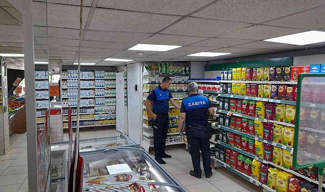 Salihli&#039;de zabıta ekipleri bayram öncesi stok denetimi yaptı