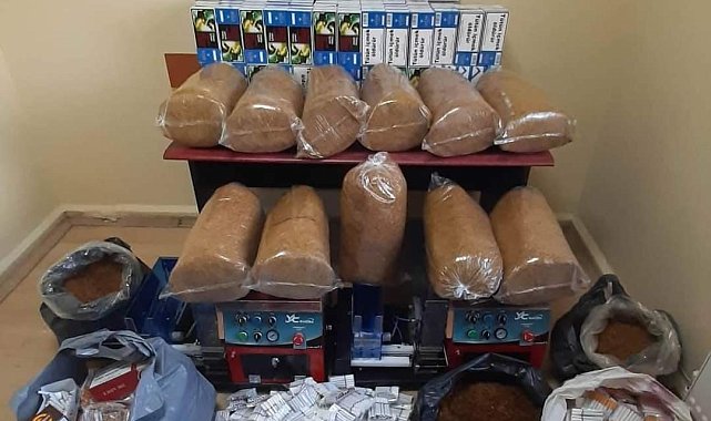 Samsun&#039;da kaçak tütün mamulleri ele geçirildi