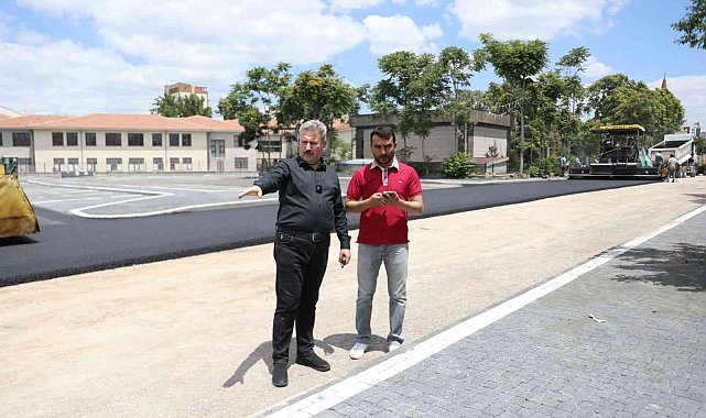 Şehir merkezine otopark ve asfalt çalışması yapılıyor