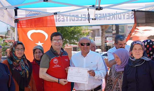 Seydikemer&#039;de üreticilere makine ve ekipman dağıtıldı