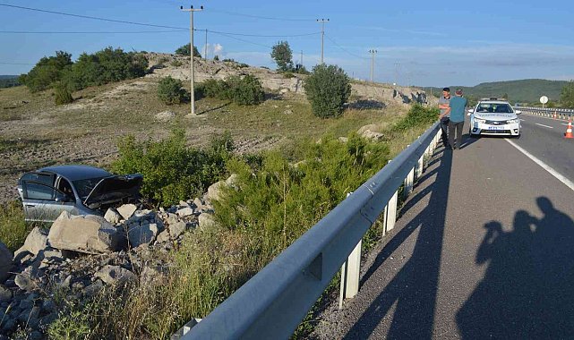 Tavşanlı-Kütahya karayolunda trafik kazası: 2 yaralı