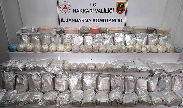 Yüksekova ilçesinde 100 kilo uyuşturucu ele geçirildi