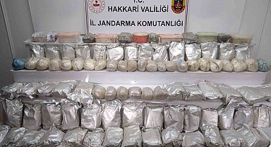 Yüksekova ilçesinde 100 kilo uyuşturucu ele geçirildi