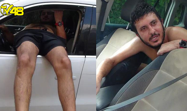 Arabada kilitli kaldı, sigara içmeyi ihmal etmedi