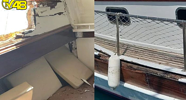 Bodrum'da Çarpışan Tur Teknesi Yolculara Korku Dolu Anlar Yaşattı