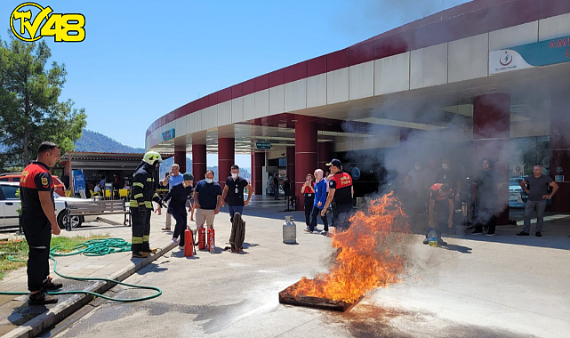 Büyükşehirden Hastane Personeline Yangın Eğitimi