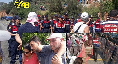 JES'E DİRENEN KÖŞK HALKINA GAZLI TOMA'LI MÜDAHALE!