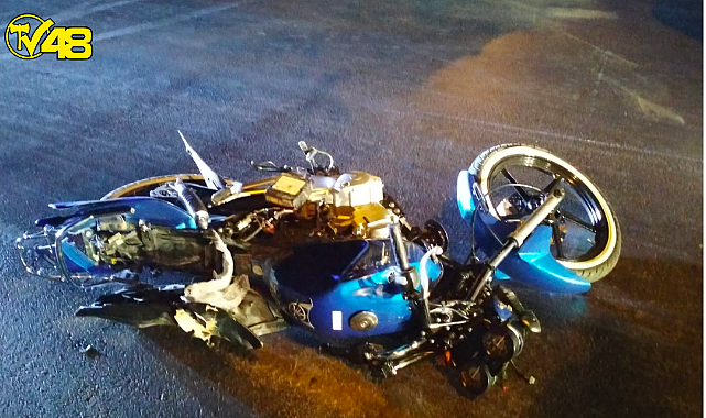 Milas Tabakhane Caddesinde feci kaza!