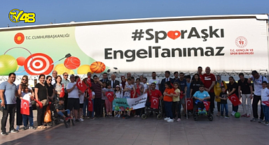 Muğla'da engelli öğrencilere spor malzemeleri dağıtıldı