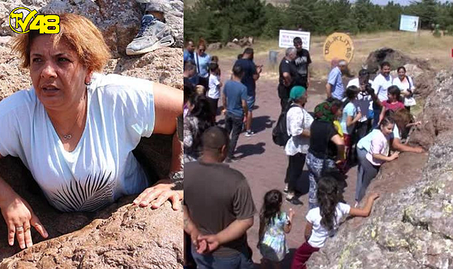 Nevşehir Hacıbektaş&#039;ta delikli taş yoğunluğu