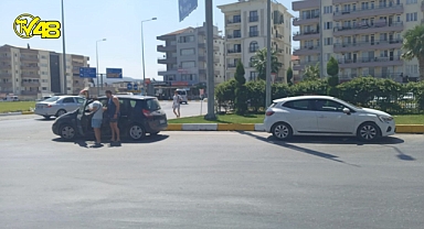 Milas-Bodrum akıllı kavşağında trafik kazası