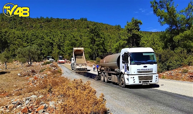 Büyükşehir Bodrum&#039;da Yol Çalışmalarına Devam Ediyor