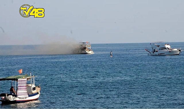 Denizde can pazarı! Lüks yatta yangın çıktı...