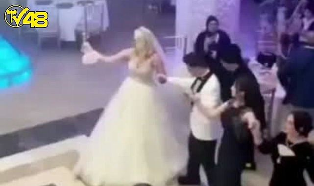 Düğünde Gelin ile Konuk Birbirine Girdi