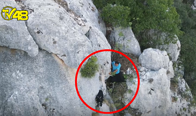 Kaybolan keçisini dronla buldu