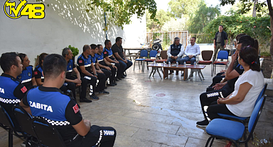 KAYMAKAM BÖKE'DEN MİLAS BELEDİYESİ ZABITALARINA ZİYARET