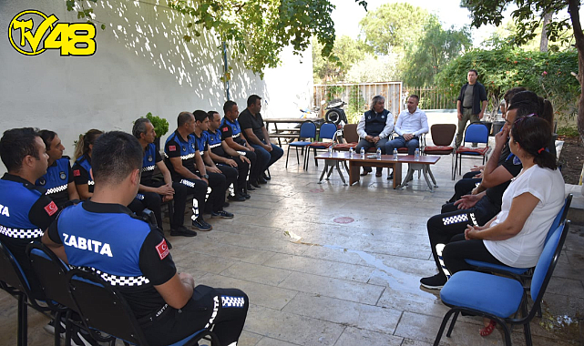 KAYMAKAM BÖKE&#039;DEN MİLAS BELEDİYESİ ZABITALARINA ZİYARET