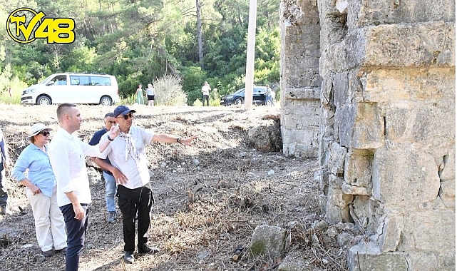 KAYMAKAM BÖKE ÖREN KERAMOS ARKEOLOJİ ALANINI ZİYARET ETTİ