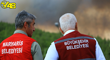 Muğla Büyükşehir Belediyesi Tüm Birimleriyle Yangın Bölgesinde Görev Aldı