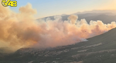 Muğla Sınırında Yangın Söndürme Çalışmaları Tüm Hızıyla Devam Ediyor