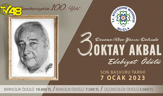 Oktay Akbal Edebiyat Ödülü başvuruları başladı
