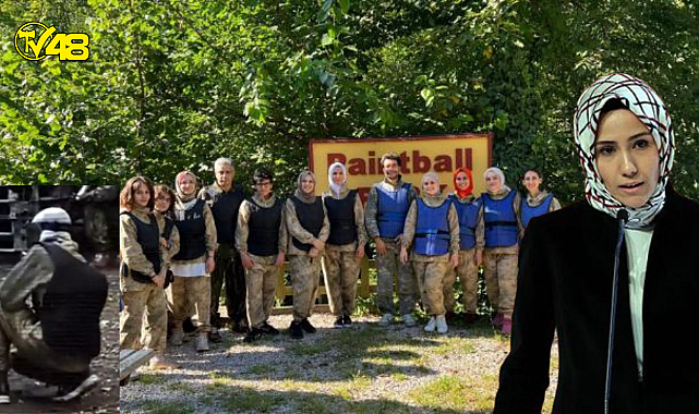 Sümeyye Erdoğan, KADEM&#039;in Pikniğinde Paintball Oynadı