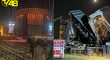 Tarkan'ın Konser Platformu Yerle Bir Oldu!  Sahne Çöktü!