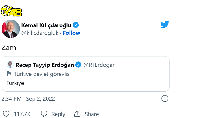 Tek kelimelik tweet akımına &#039;Türkiye&#039; damgası... Başkan Erdoğan da katıldı