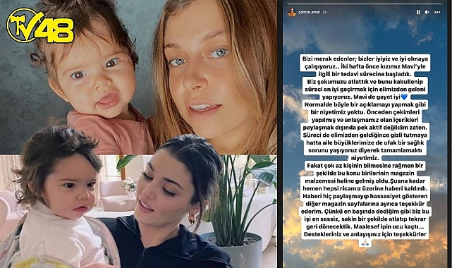 Ünlü oyuncu Hande Erçel&#039;in Yeğeni Kanser Tedavisi Görüyor!!