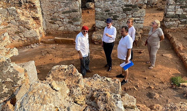 Vali Tavlı Kedreai Antik Kentini ziyaret etti
