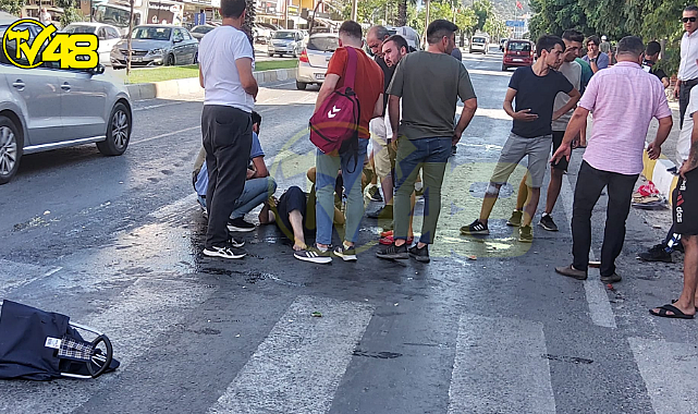 Yine Çevre Yolu Yine Kaza!!Milas&#039;ta Motorlu Zabıta Vatandaşa Çarptı!!