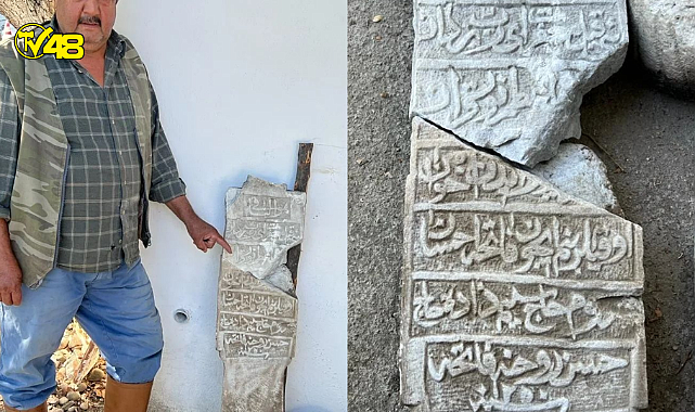 200 yıllık mezar taşı çöplükte bulundu!