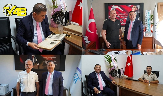 BAŞKAN TOKAT&#039;TAN İLÇEMİZE ATANAN KURUM AMİRLERİNE ZİYARET