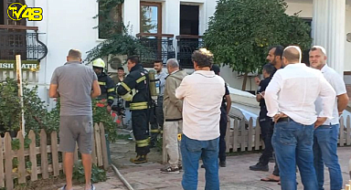 Bodrum'da lüks bir otelde çıkan yangın vatandaşlara korku dolu anlar yaşattı