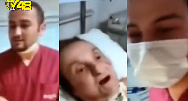 Hastanede skandal görüntüler ortaya çıktı ! Yaşlı hastaya hakaret edip kahkahalar atarak dalga geçtiler. İşte o vicdansızlar...