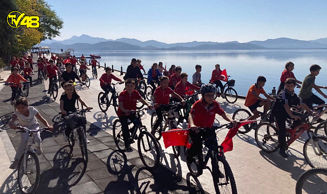 KÖYCEĞİZ&#039;DE PEDALLAR 29 EKİM CUMHURİYET BAYRAMI İÇİN DÖNDÜ