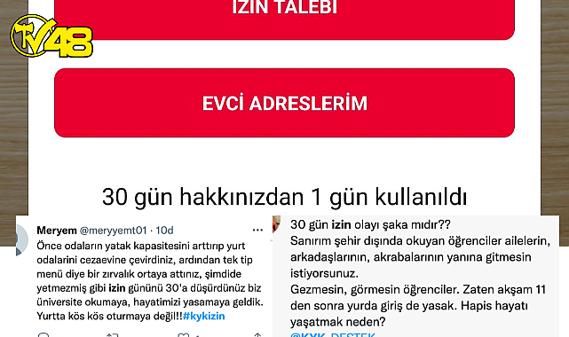 KYK Öğrencilerinin İzinleri 30 Güne İndirildi. Öğrenciler İsyan Etti.