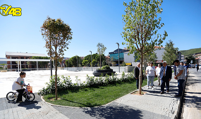 Menteşe Kent Meydanı Açılışa Hazırlanıyor