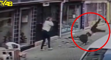 Muğla'da genç kız 4. kattan beton zemine düştü! Feci olay saniye saniye kameralara yansıdı