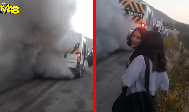 Okul Servisinde Panik Dolu Anlar!