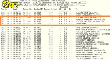 Osmaniye'de Korkutan Deprem