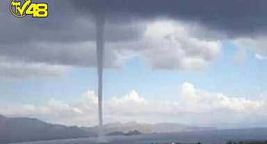 Datça açıklarında korkutan hortum!