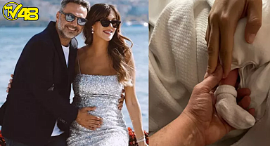 Arda Türkmen ve Melodi Elbirliler çiftinin ilk bebekleri dünyaya geldi