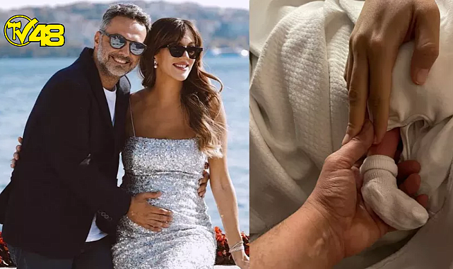 Arda Türkmen ve Melodi Elbirliler çiftinin ilk bebekleri dünyaya geldi