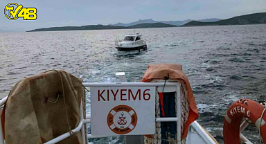 Bodrum'da arıza yapan tekne KIYEM ekiplerince kurtarıldı