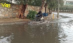 BODRUM&#039;DA EĞİTİME YAĞMUR ENGELİ