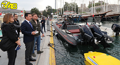 DENİZ YÜZEYİ TEMİZLEME ARACI HİZMETE BAŞLADI