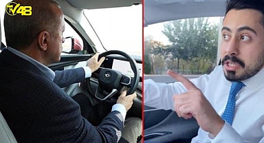 Erdoğan'ın taklidini yapan gençten Togg videosu: "Bu navigasyon 'Sol'a döndürüyor bizi..."