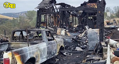 Kaliforniya'da meteorun isabet ettiği ev küle döndü