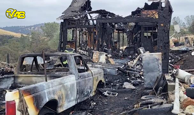 Kaliforniya&#039;da meteorun isabet ettiği ev küle döndü